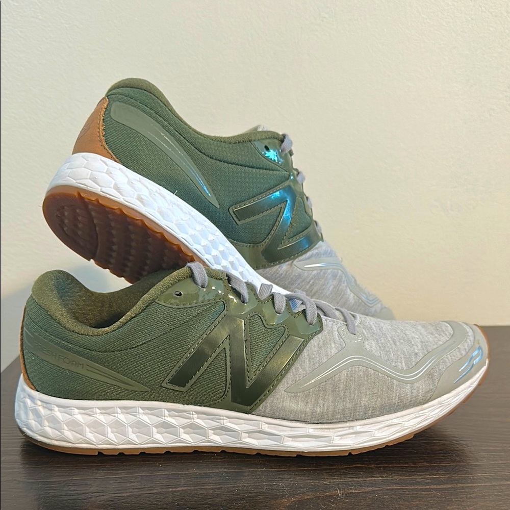 New Balance Olive and Gray Running Shoes